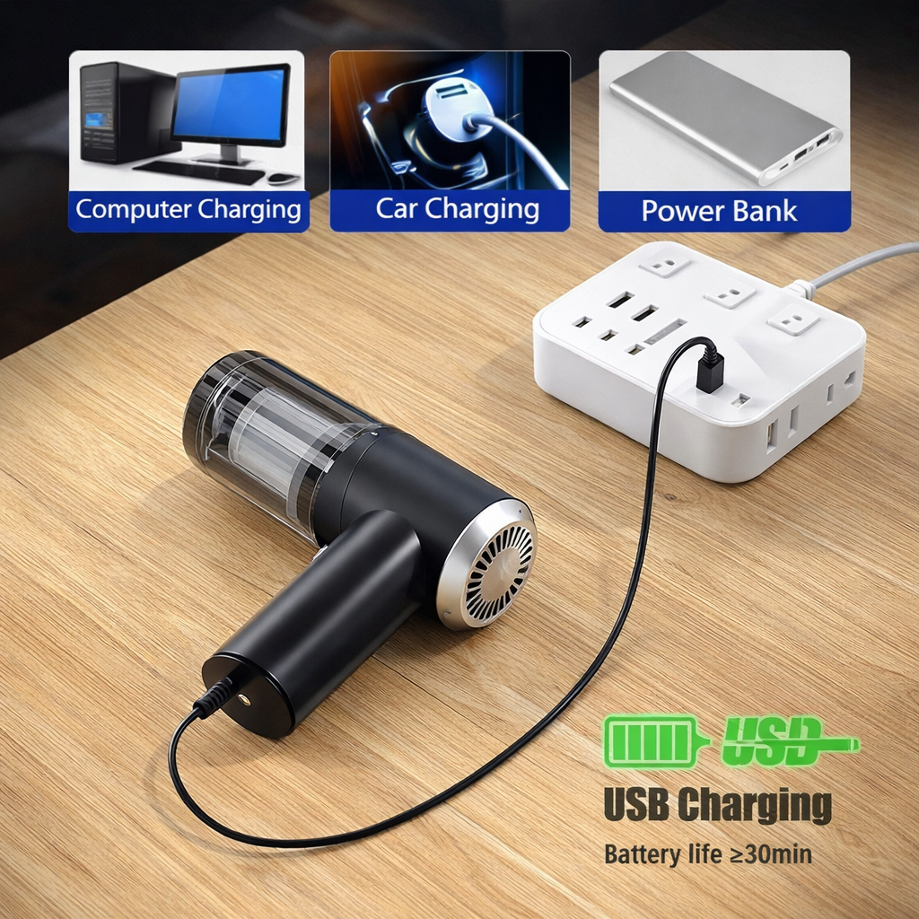 Vacuum Suction Cleaner- Portable Air Duster Wireless