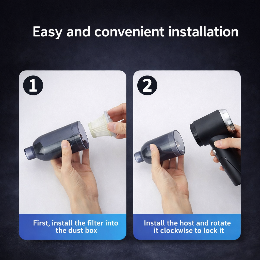 Vacuum Suction Cleaner- Portable Air Duster Wireless