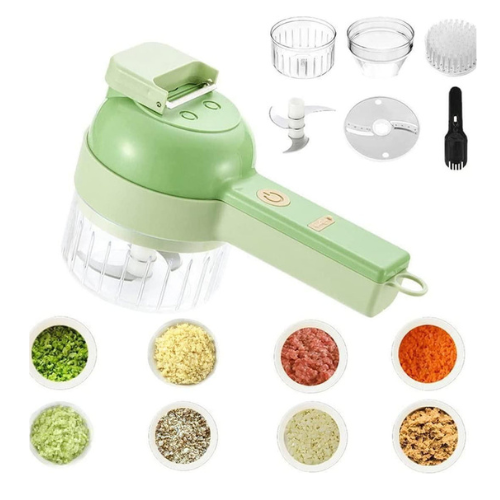 4 in 1 Portable Electric Vegetable Cutter Set