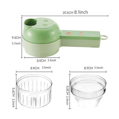 4 in 1 Portable Electric Vegetable Cutter Set