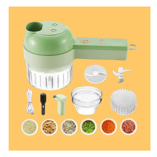 4 in 1 Portable Electric Vegetable Cutter Set